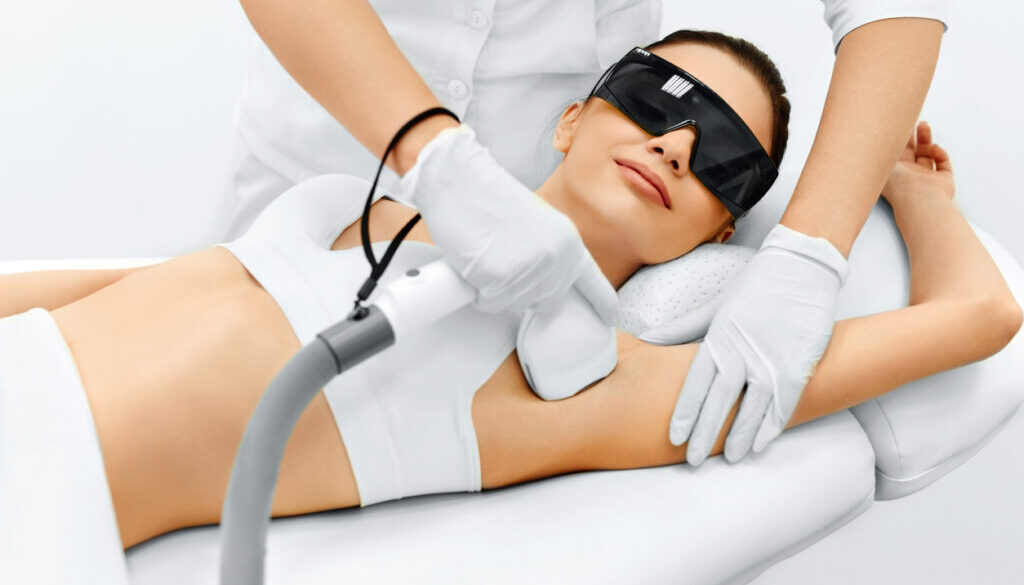 Body Care. Laser Hair Removal. Epilation Treatment. Smooth Skin.